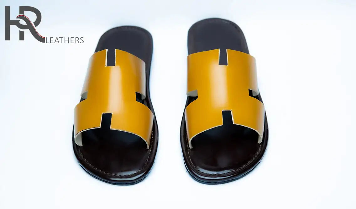 Izmiri Sandals with Brown and Fire Shade Combination