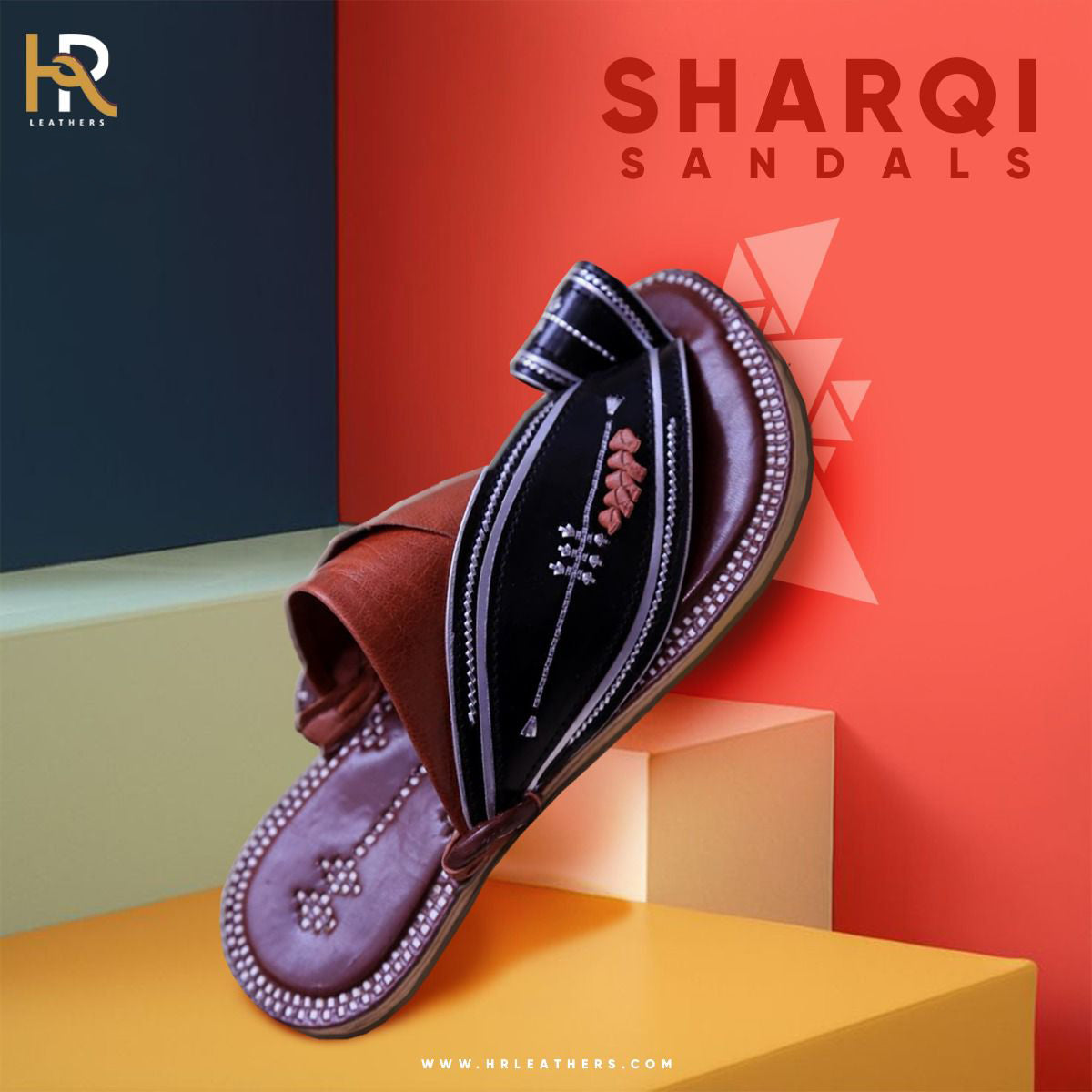 Sharqi Sandals With Brown And Black Combination